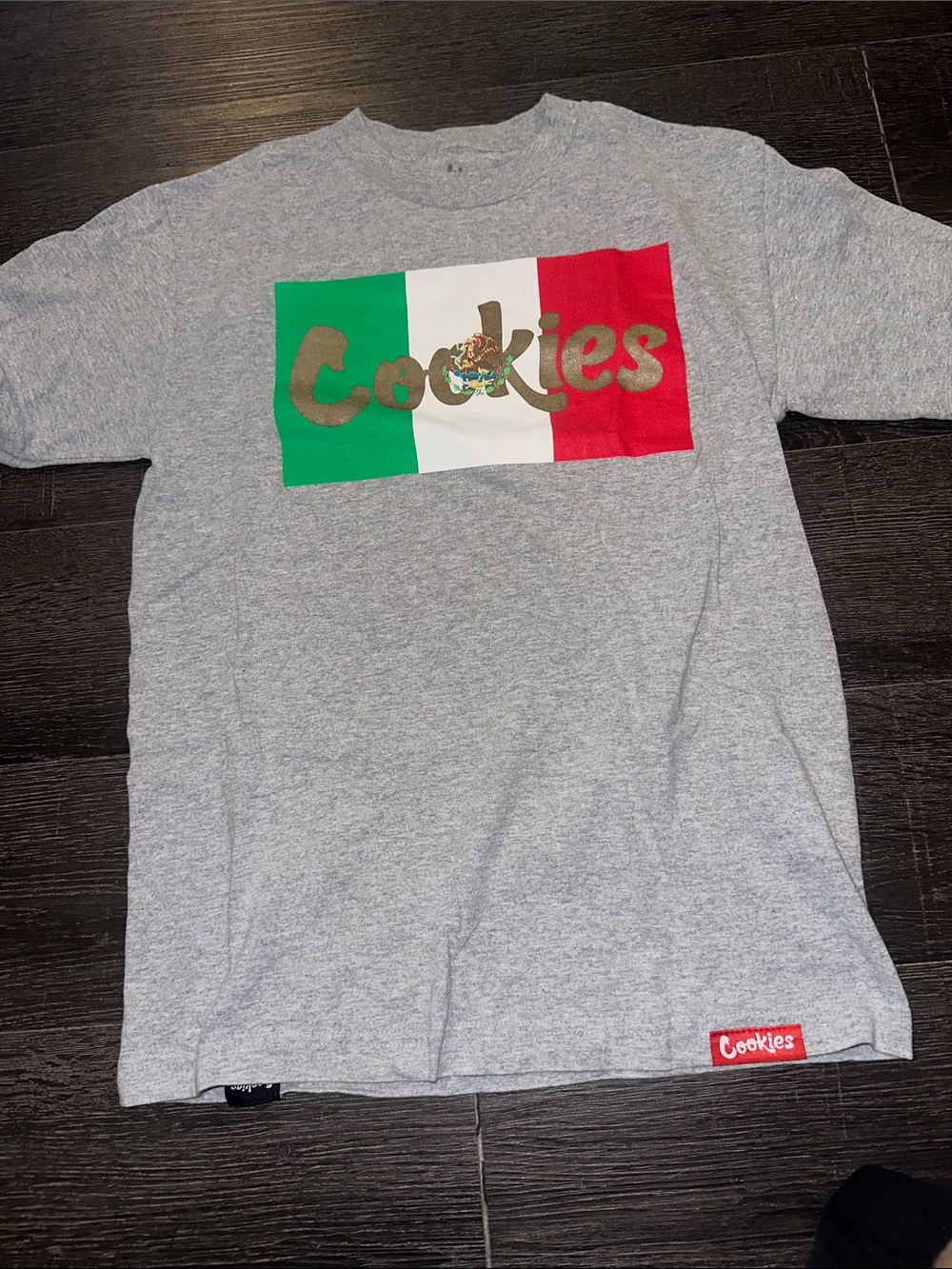 Cookies Gray Tee with Mexican Flag